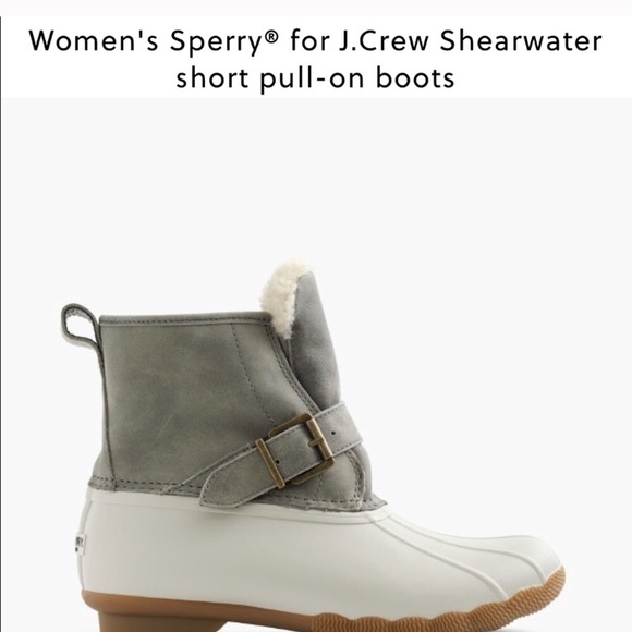sperry shearling duck boots